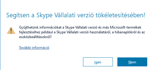 skype vállalati verzió eltávolítása